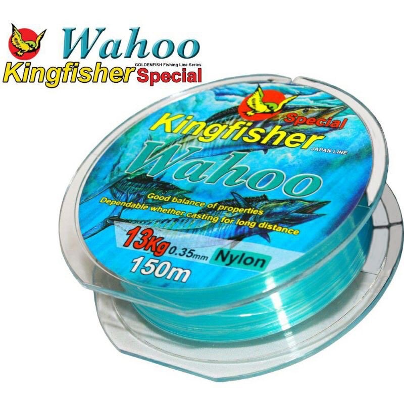 Senar Pancing Warna Biru 150m Kingfisher Wahoo By Goldenfish