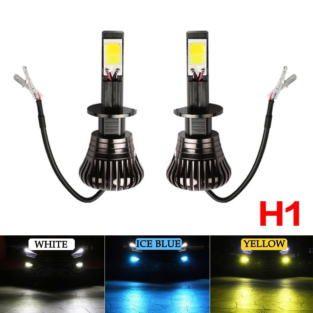 1 Buah Bohlam Lampu Kabut Led H1 Cob Untuk Lampu Depan Sepeda Motor