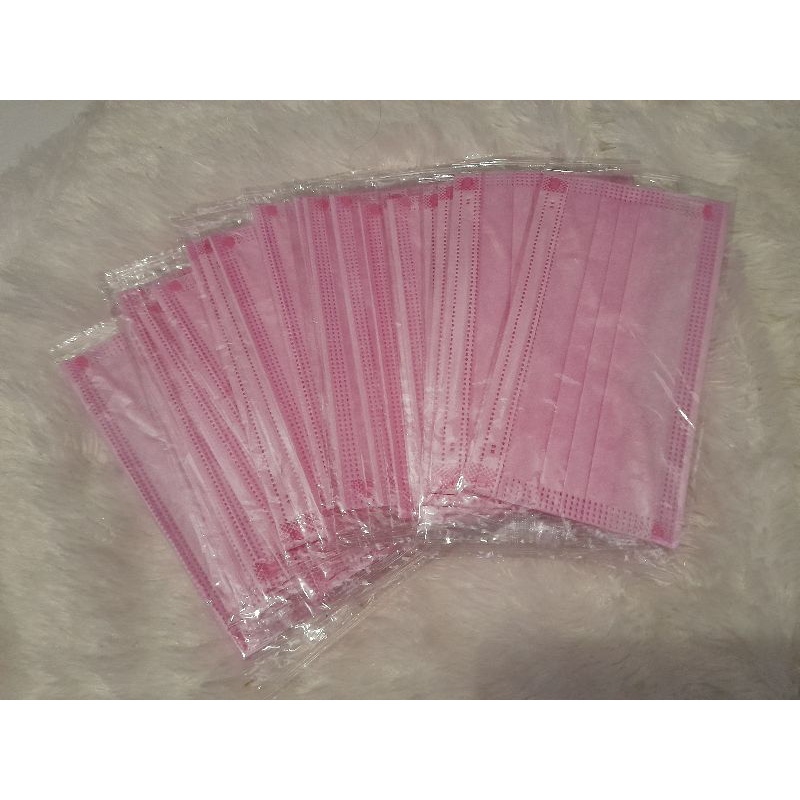 Earloop masker /Masker Disposible/ masker medis/masker warna Pink