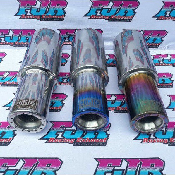 Knalpot Mobil HKS Gronel Suara Bass Bulat