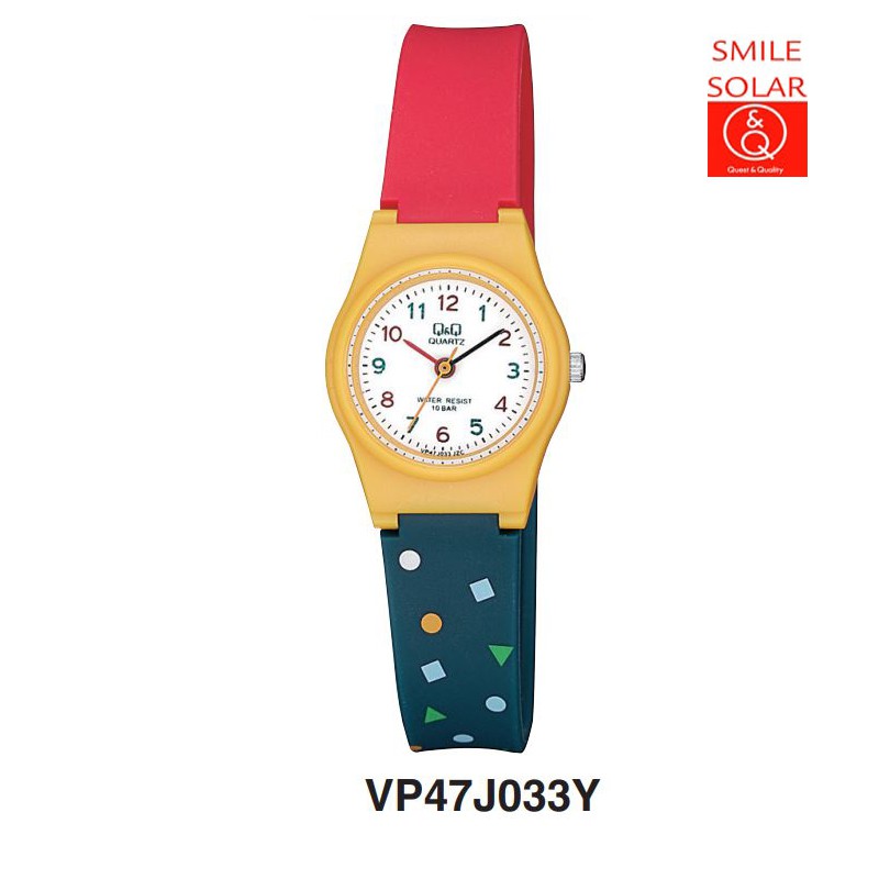 SALE Jam Tangan Remaja &amp; Anak Wanita Rubber Motif Analog Original Q&amp;Q QNQ QQ VP47 VP47J Series