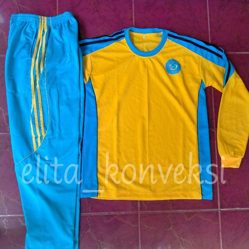 PREMIUM FREE SABLON seragam olahraga sekolah SD MI TK PAUD SMP SMA / setelan olahraga SD MI
