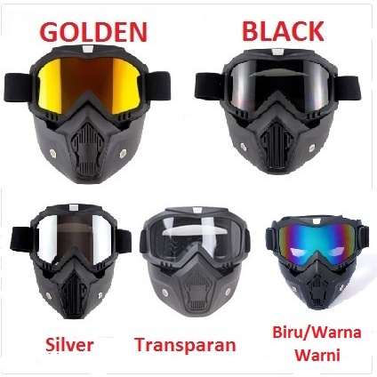 Google Mask Helm Masker Kacamata Motor Goggles Trail Cross