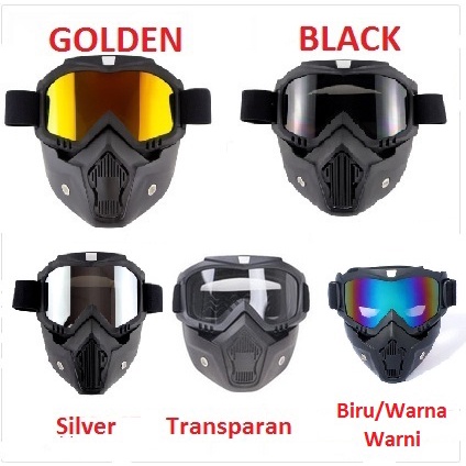 Google Mask Helm Masker Kaca Mata Motor Goggles Trail Cross