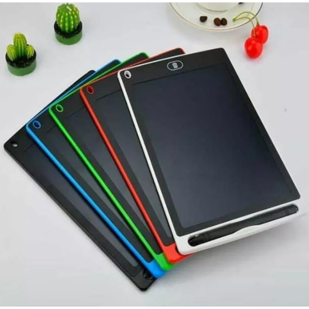 Alat Tulis LCD 8.5&quot; Writing Tablet Board Pad Drawing Magic Book Tab Untuk Anak Dan Dewasa-Papan Tulis Untuk Gambar Menghapus LCD 8.5 Inch LED Color With Stylus Pen Mainan Anak Edukasi Belajar Anak