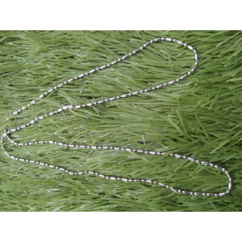 Kalung Monel Anti Karat - Kalung Monel Motif Biji Bambu, Biji Lada