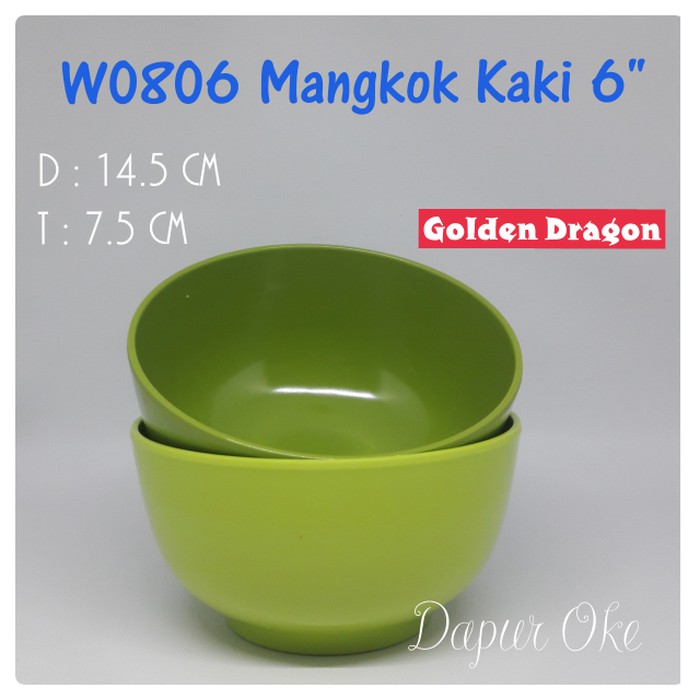 Big Sale W0806 Mangkok Kaki 6" / Mangkok Mie / Melamin Murah Banget