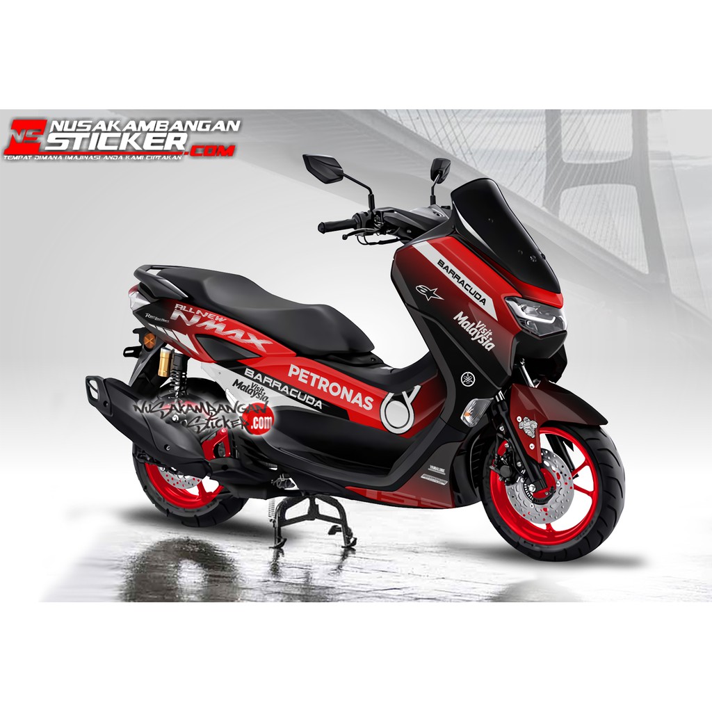 Decal Sticker Yamaha All New N Max 2020 PETRONAS hitam merah
