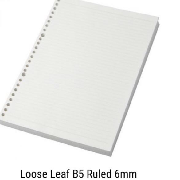 

F3ćR Loose Leaf A5 B5 A4 Garis-Garis ❤Ready