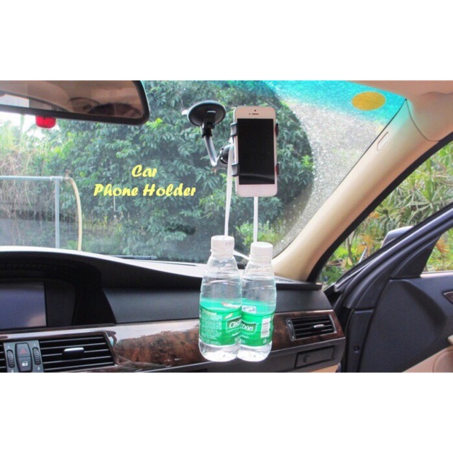 Car phone holder gantungan hp di mobil model jepit bisa smp hp 6 INCH ok  good quality