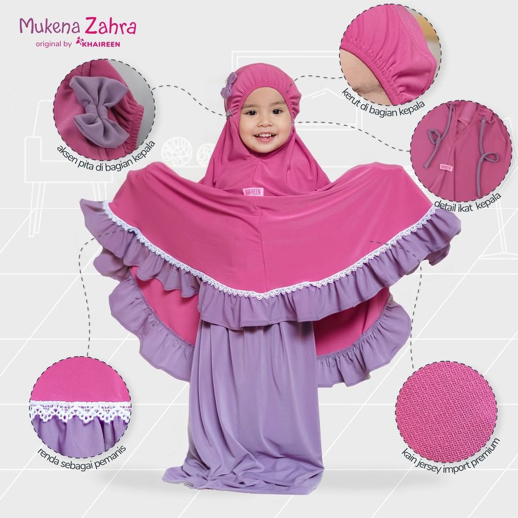 Afsheenastore Mukena Anak Zahra By Khaireen