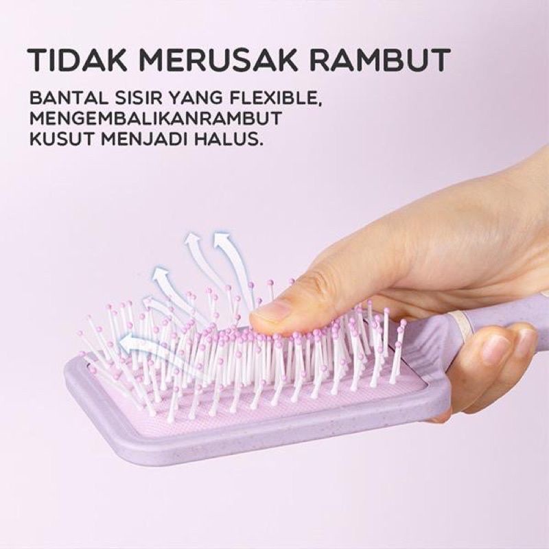 Samono Sisir Rambut Anti Kusut Hair Brush Comb Massage Semua Jenis Rambut Design Ergonomis SHB