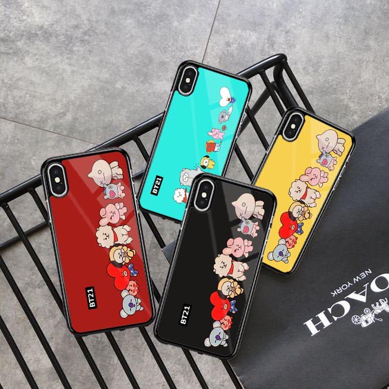 H06- HardCase 2D BT21 For All Type Oppo Vivo Xiaomi Realme