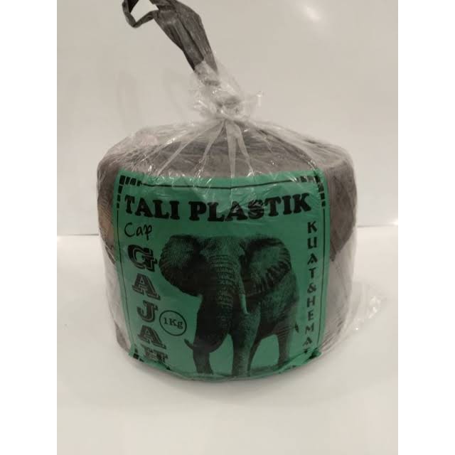 @1kg TALI RAFIA - TALI PLASTIK HITAM - TALI HITAM - TALI HITAM 1KG