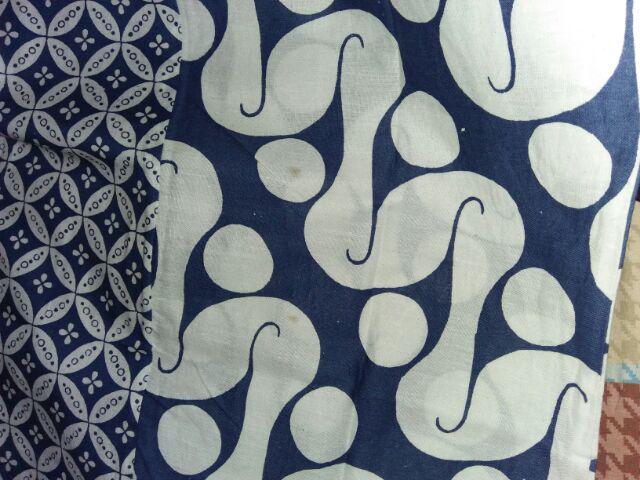 Batik Tunik Shibori Jumputan Terbaru Size S-3l / Hrb026 Yelbor Navbor / Biru Putih / Original