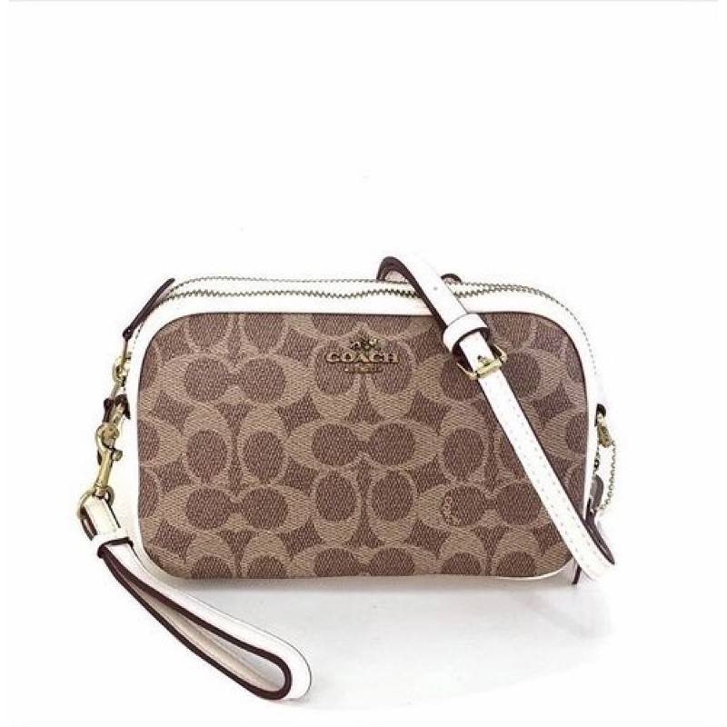 Coach Sadie Crossbody Clutch In Colorblock Signature