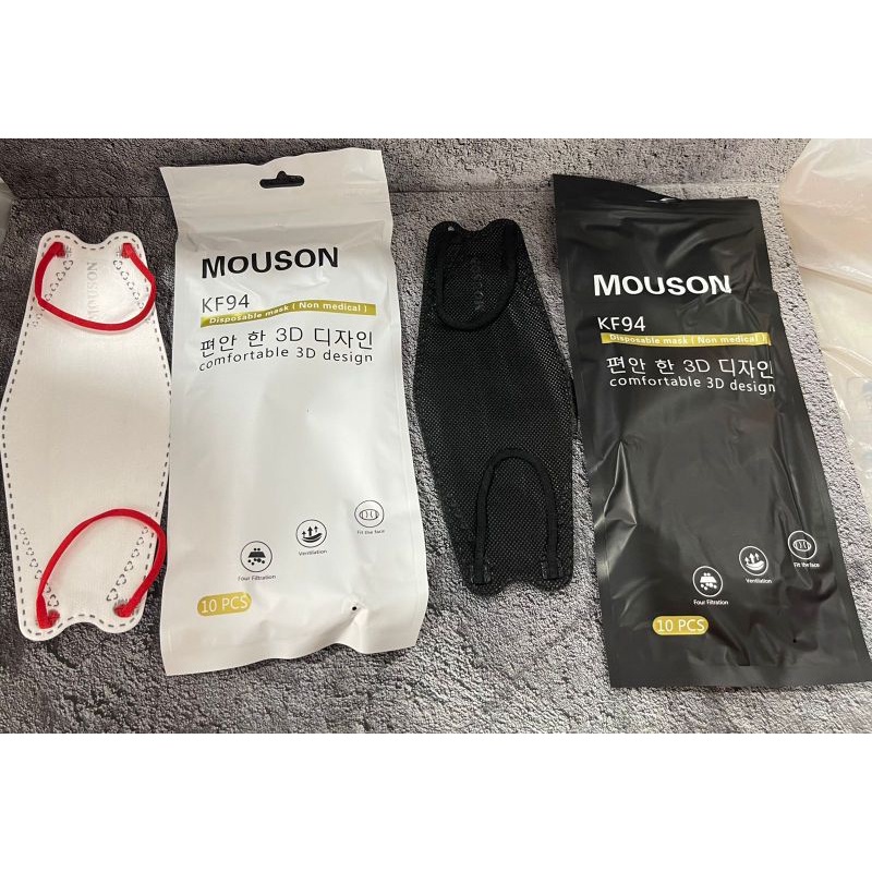 AMSELLER - Masker KF94 Mouson Korea 4ply 1pack isi 10pcs Embos