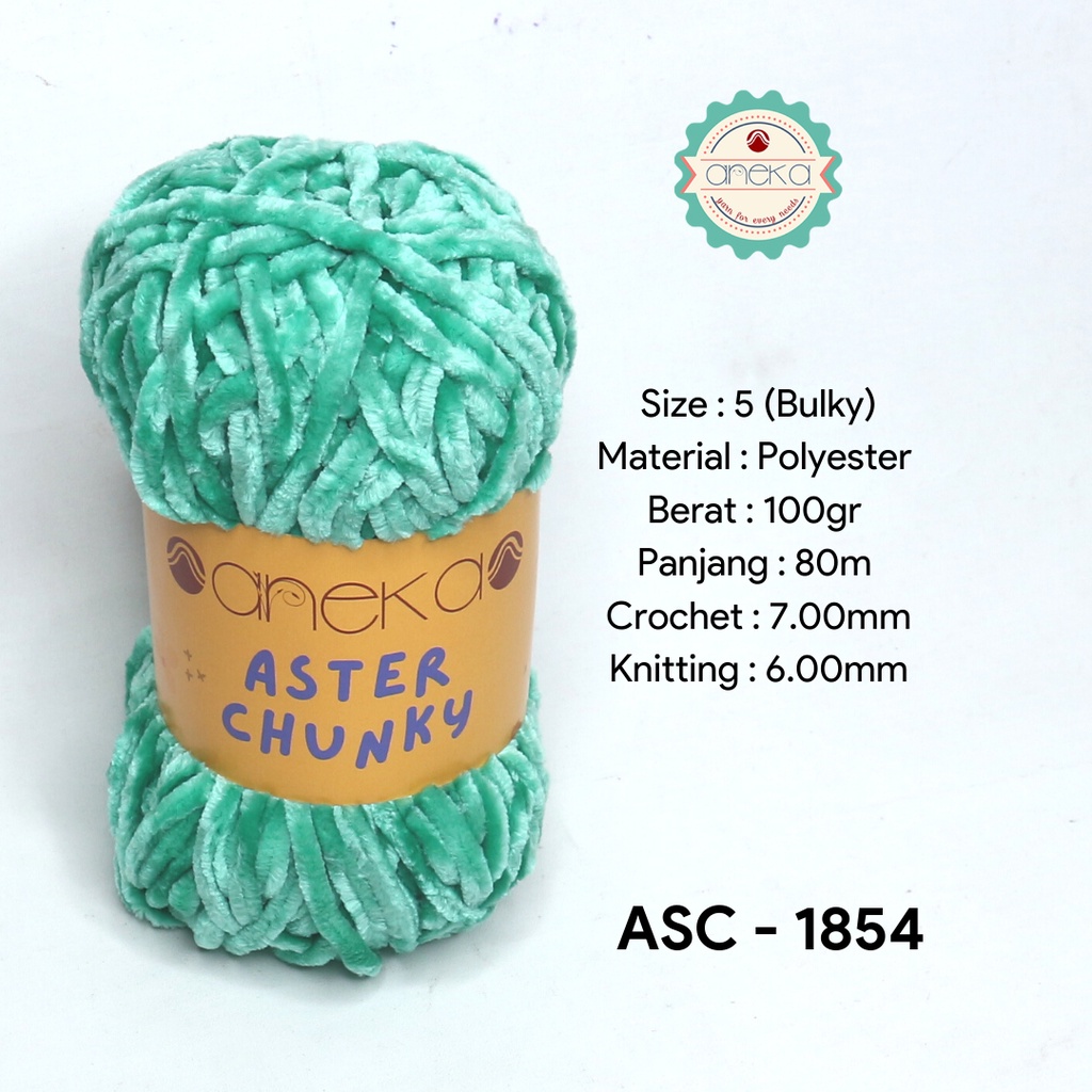 Benang Rajut Bludru Aster CHUNKY / Velvet Knitting Yarn - 1854