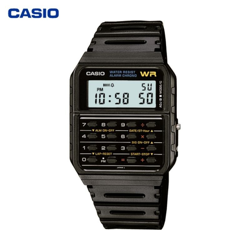 Jam Tangan Casio Ca 53w 1z Original Databank Ca53w Kalkulator Htam Indonesia