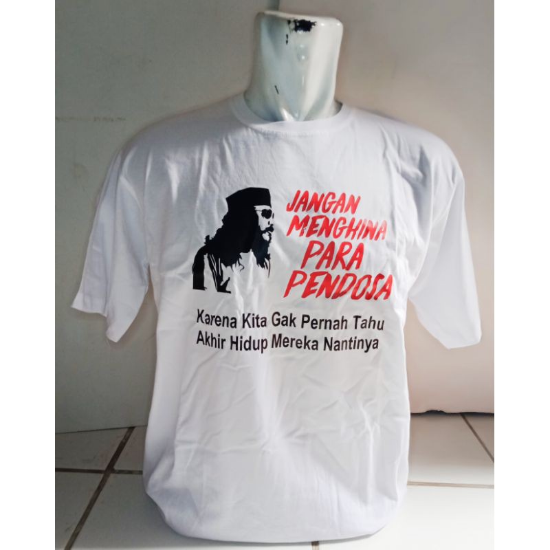 Jual Kaos sablon Iwan fals jangan menghina para pendosa sablon DTF