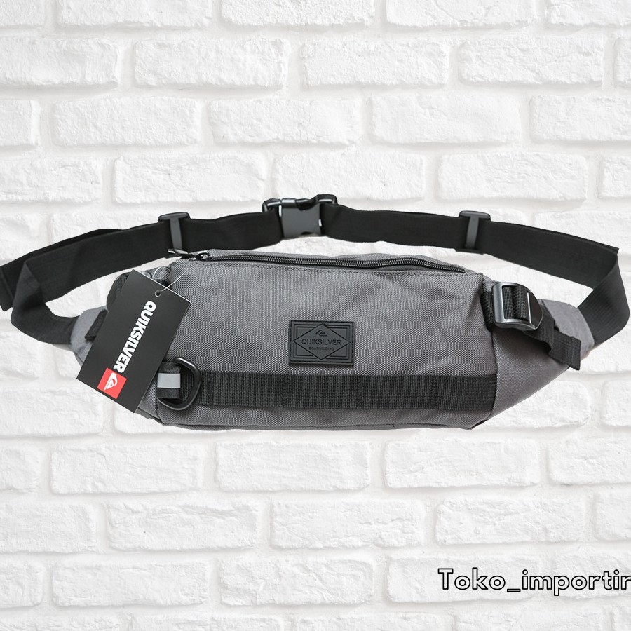 Waistbag Quiksilver Import Waterproof Mirror Ori Tas Pria Anti Air