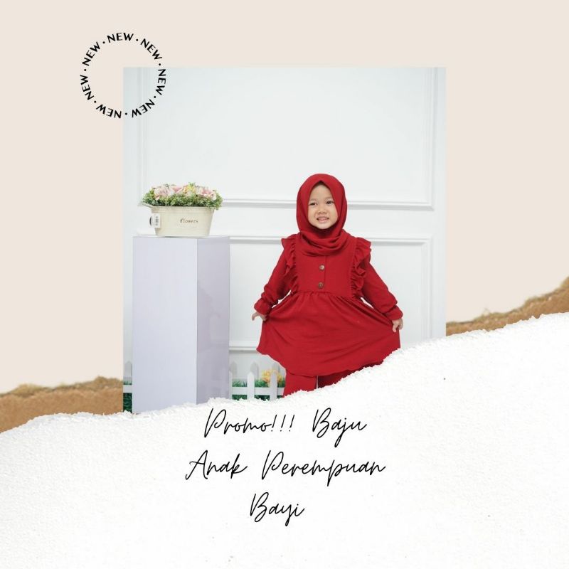 Baju Anak / Baju Anak Perempuan Levis Warna Merah