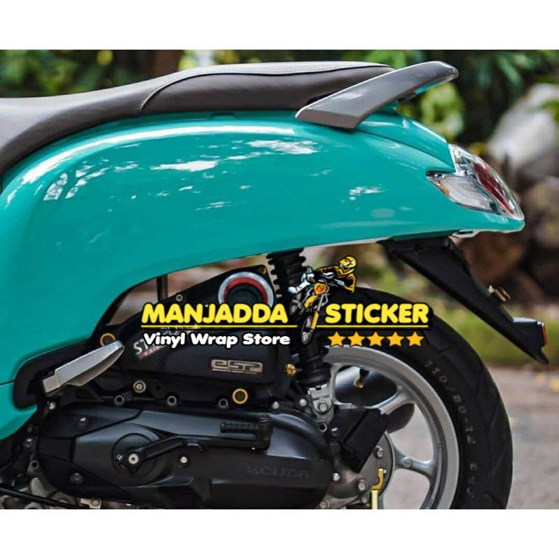 Stiker skotlet hijau tosca glossy kualitas super premium