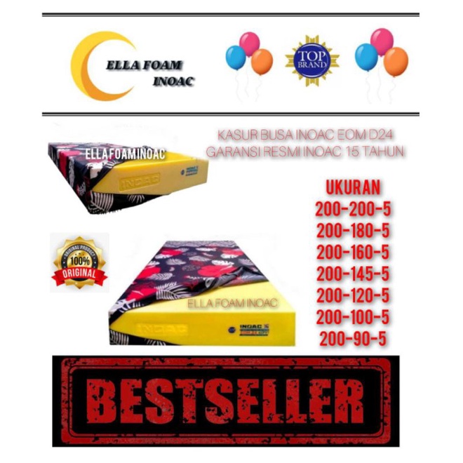 KASUR INOAC EOM D24 | 5CM | VARIAN UKURAN