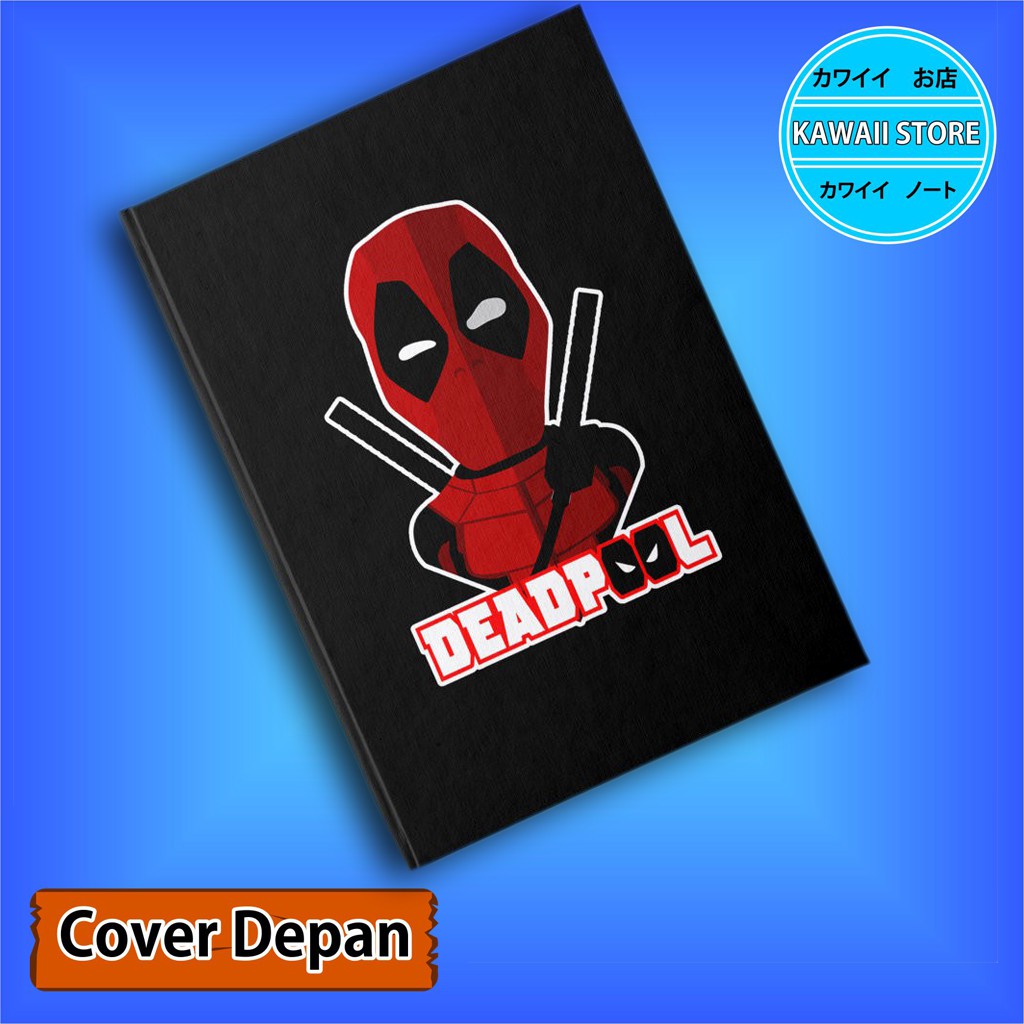 

Notebook / Pocket book Hard Cover Marvel CHARACTER DEADPOLL uk A5 & A6 / Notes Book