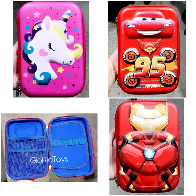 

Tempat Pensil Hardtop Organizer Hardcase 3D Model Smiggle /Pencil Case Ala Smiggle Murah Kotak