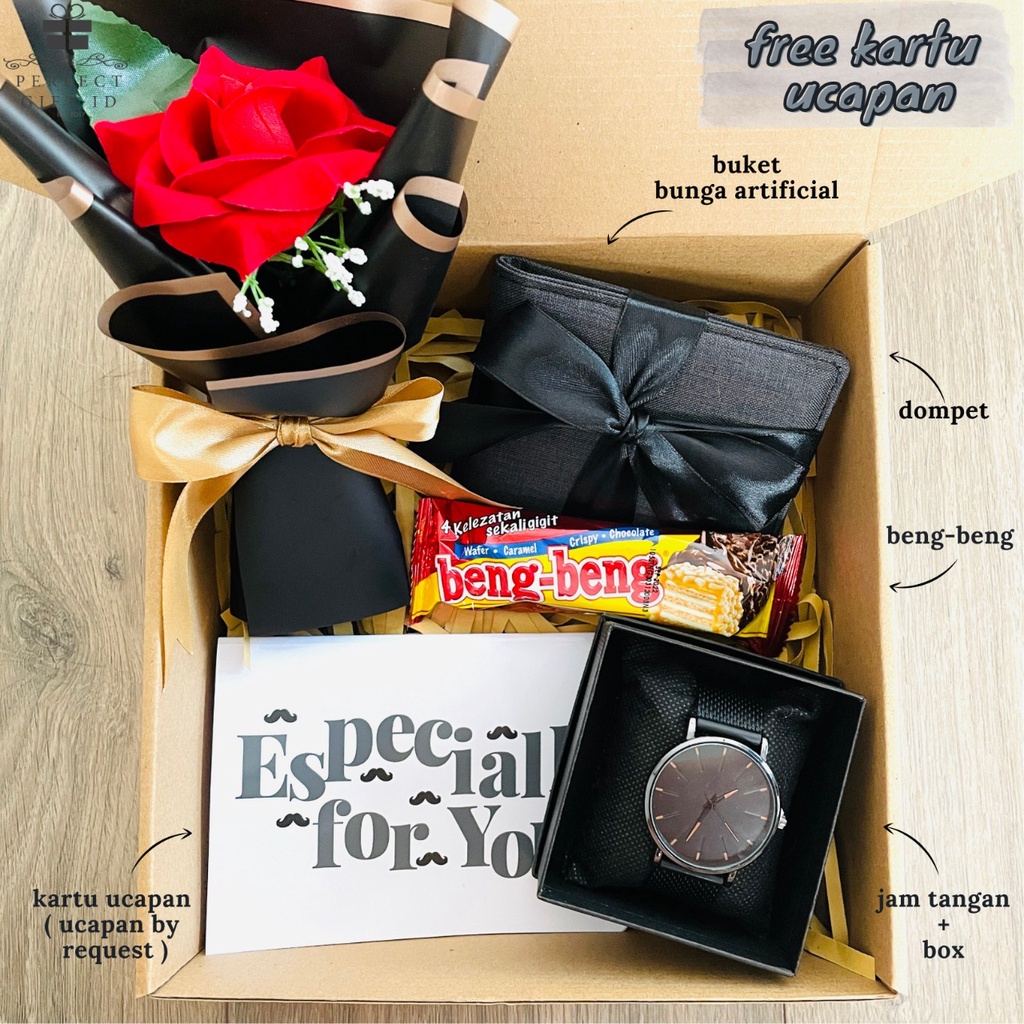 KADO ULANG TAHUN COWOK KADO VALENTINE HAMPERS COWOK DOMPET JAM HADIAH ULTAH COWOK KADO ULTAH COWOK