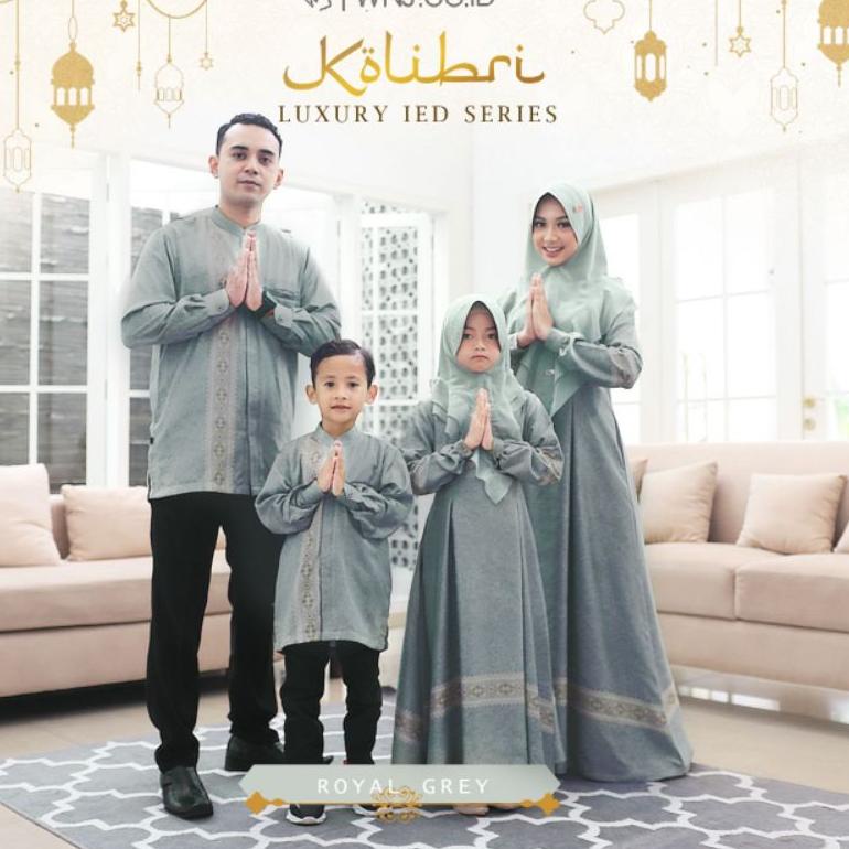 ⌅ WNJ Kolibri Luxury Ied Series 2022 Royal Sarimbit keluarga muslim ㅬ