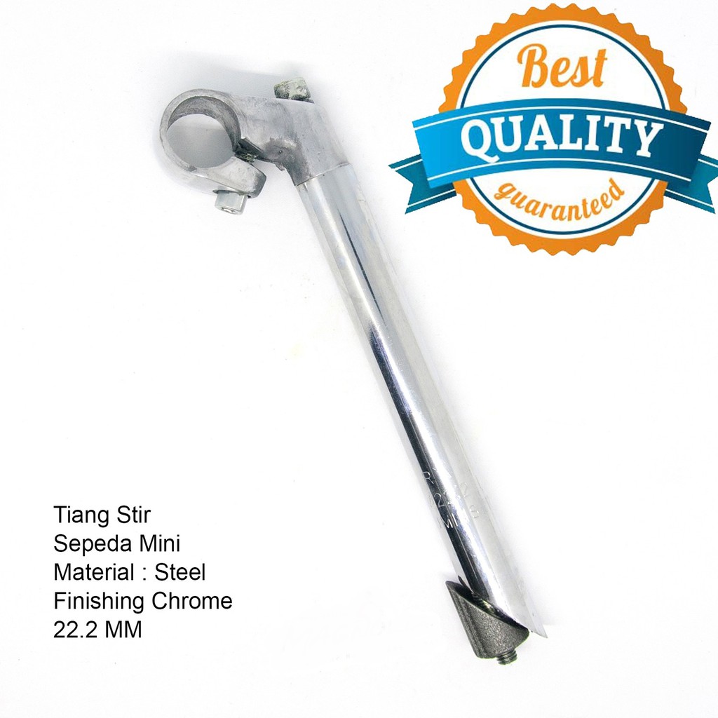 Turanza Tiang Stir / Setir / Stem Head / Stang Sepeda Minion / Mini 22.2 MM - Silver - JBB