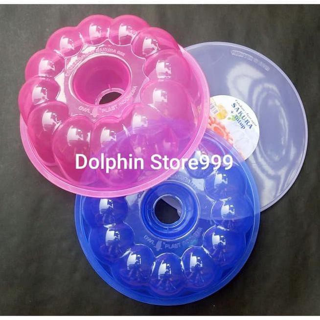 mltg cetakan puding sakura tutup / cetakan agar bunga sakura + tutup phdb