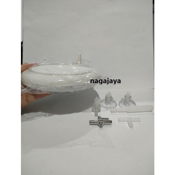 Flat airstone S100 batu aerator gelembung udara 13 cm low presure