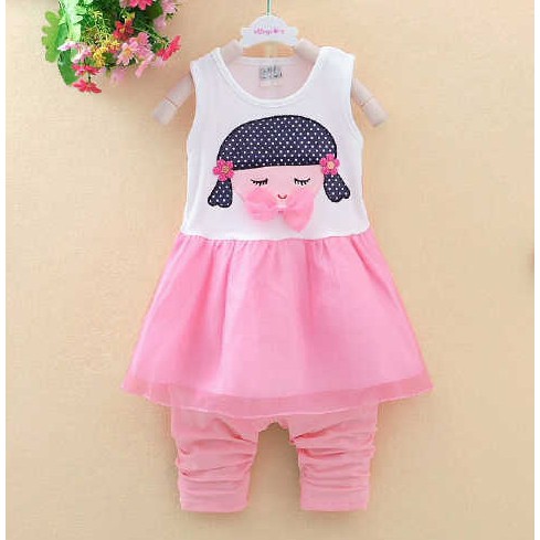  Baju  Anak  Korea  Umur 1 2 3 4 5 Tahun TK Set Stelan Setelan 