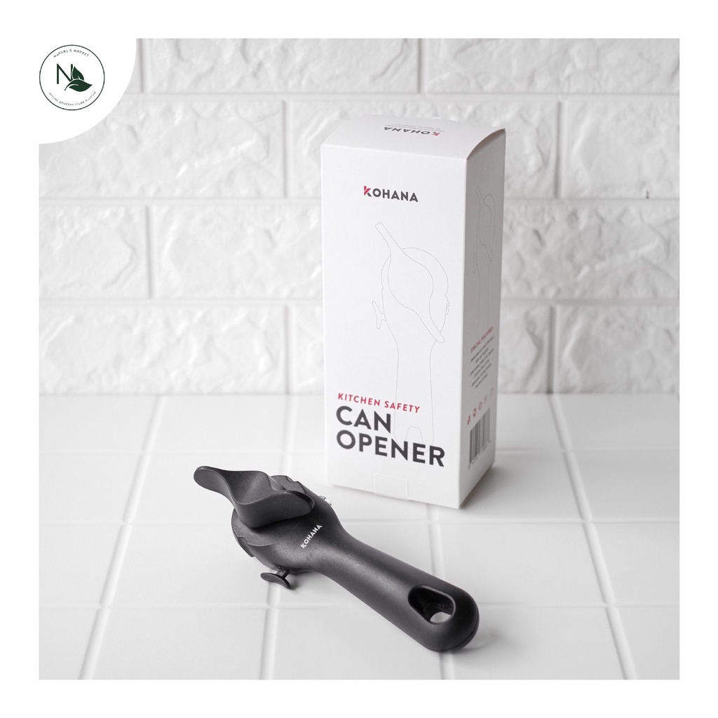 Kohana Smooth Edge Can Opener Black