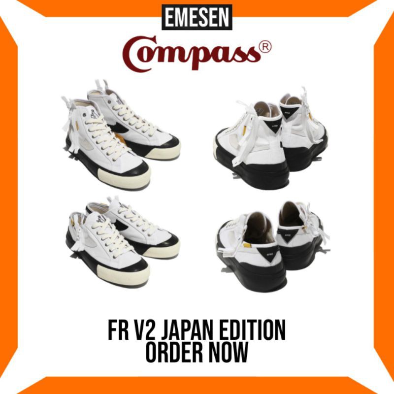 SEPATU COMPASS FR V2 HI LOW EDISI JEPANG ORIGINAL