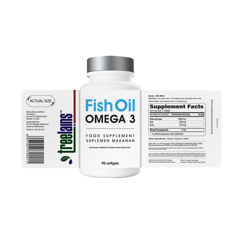 TREELAINS OMEGA 3 1000MG