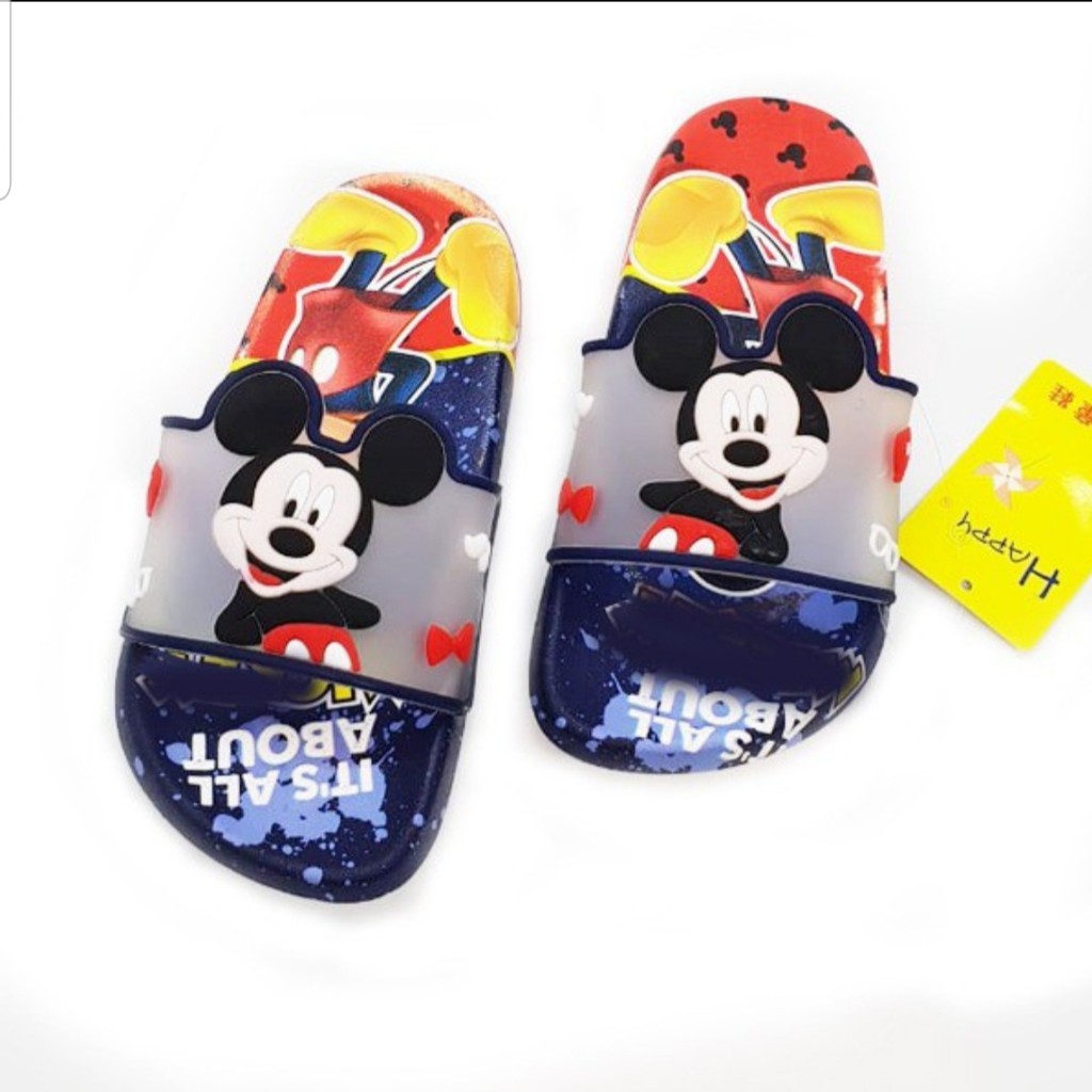 Sandal Anak Laki-laki FlipFlop Karakter Kartun Cute Mickey Size 26-30