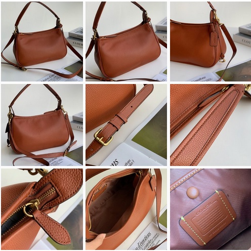 [Instant/Same Day]Coach original  437   438  new women's bag Canvas CARY messenger bag shoulder bag handbag armpit bag yxb