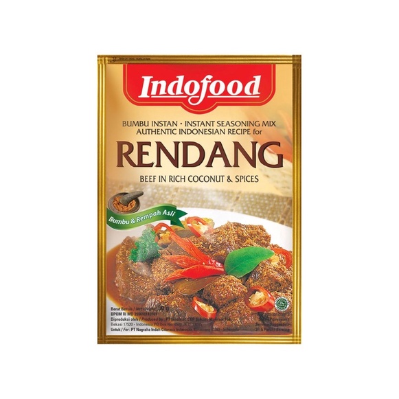 

1 BKS BUMBU INDOFOOD RENDANG 50gr