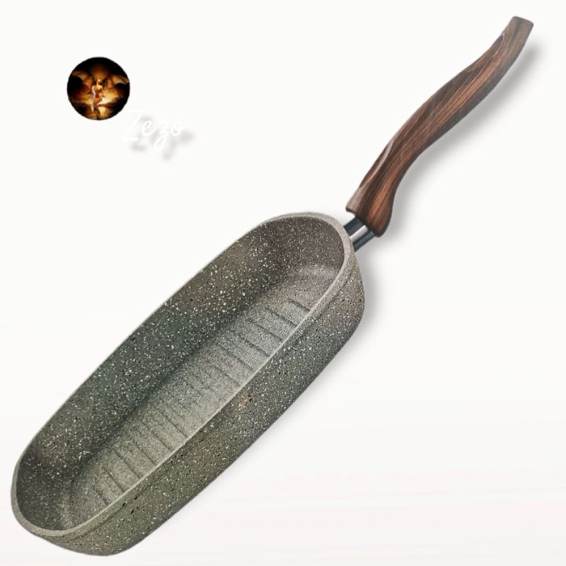 Grill pan Pero Biogranit 28cm / 26cm Alat Panggang Anti Lengket