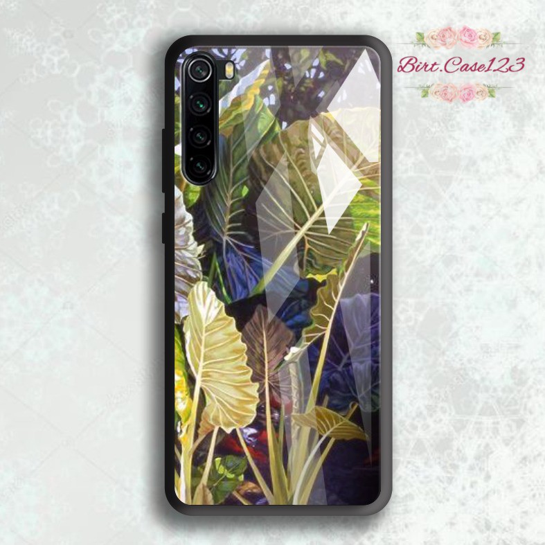 Case casing softcase silikon Gambar FOLIAGE back case glass vivo y91 y93 y95 y91c y71 y81 y12 etc