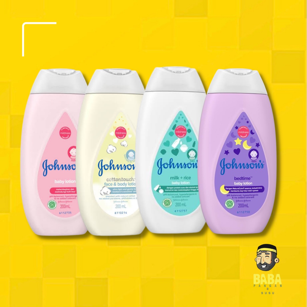 Johnsons Baby Lotion Bath Wash Sabun Shampoo Conditioner CottonTouch Milk Rice Regular Top to toe Active kids Soft&amp;Smooth Clean&amp;Fresh Shiny Drops