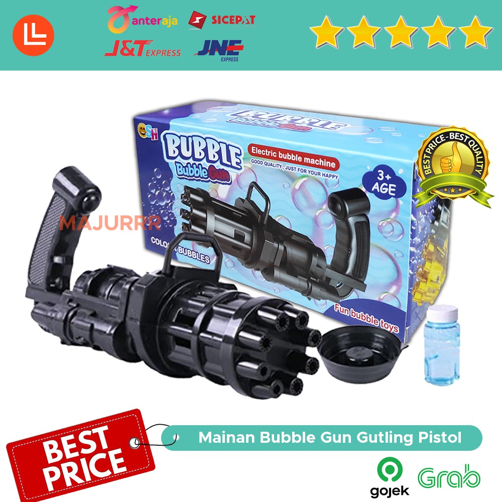 Mainan mini gun bubble toys machine gun bubble gelembung