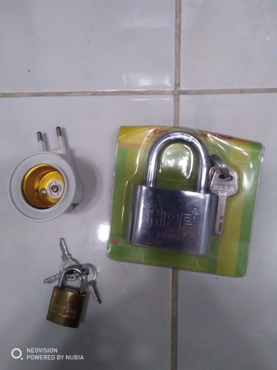Gembok Putih 60 Mm Leher Pendek Hpp Murah