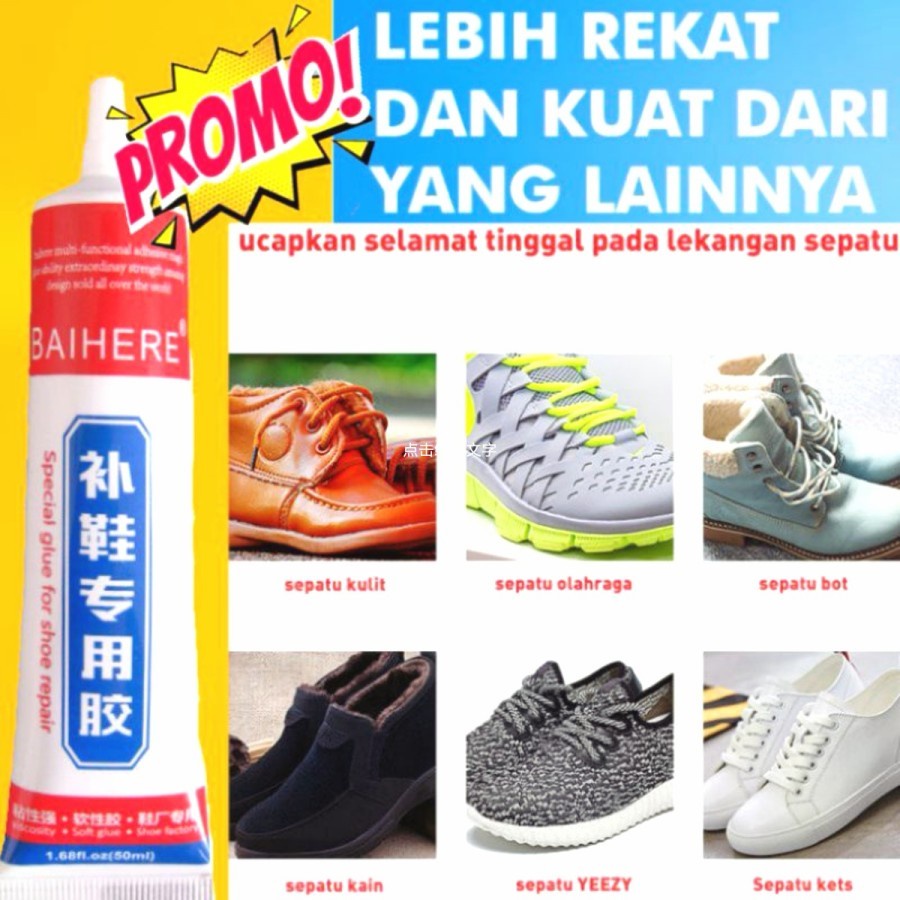 lem super sepatu sandal tahan air