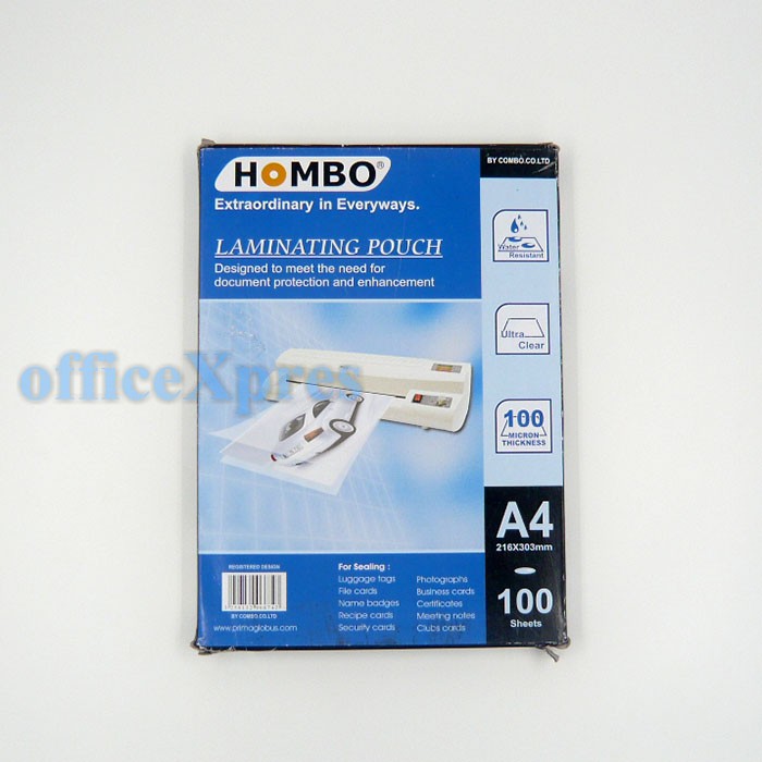 

Plastik Laminating / Plastik Laminasi / Laminating Film Ukuran A4 Hombo / Laminating Pouch