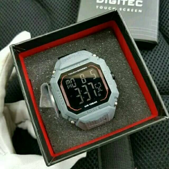 JAM TANGAN PRIA DIGITAL DIGITEC DG 3085T TOUCH SCREEN GREY ORIGINAL